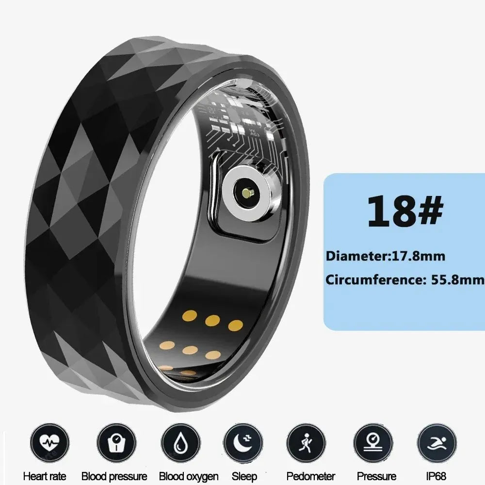 5ATM Waterproof Smart Fitness Ring - Track Health - Semoor Make Me Fit