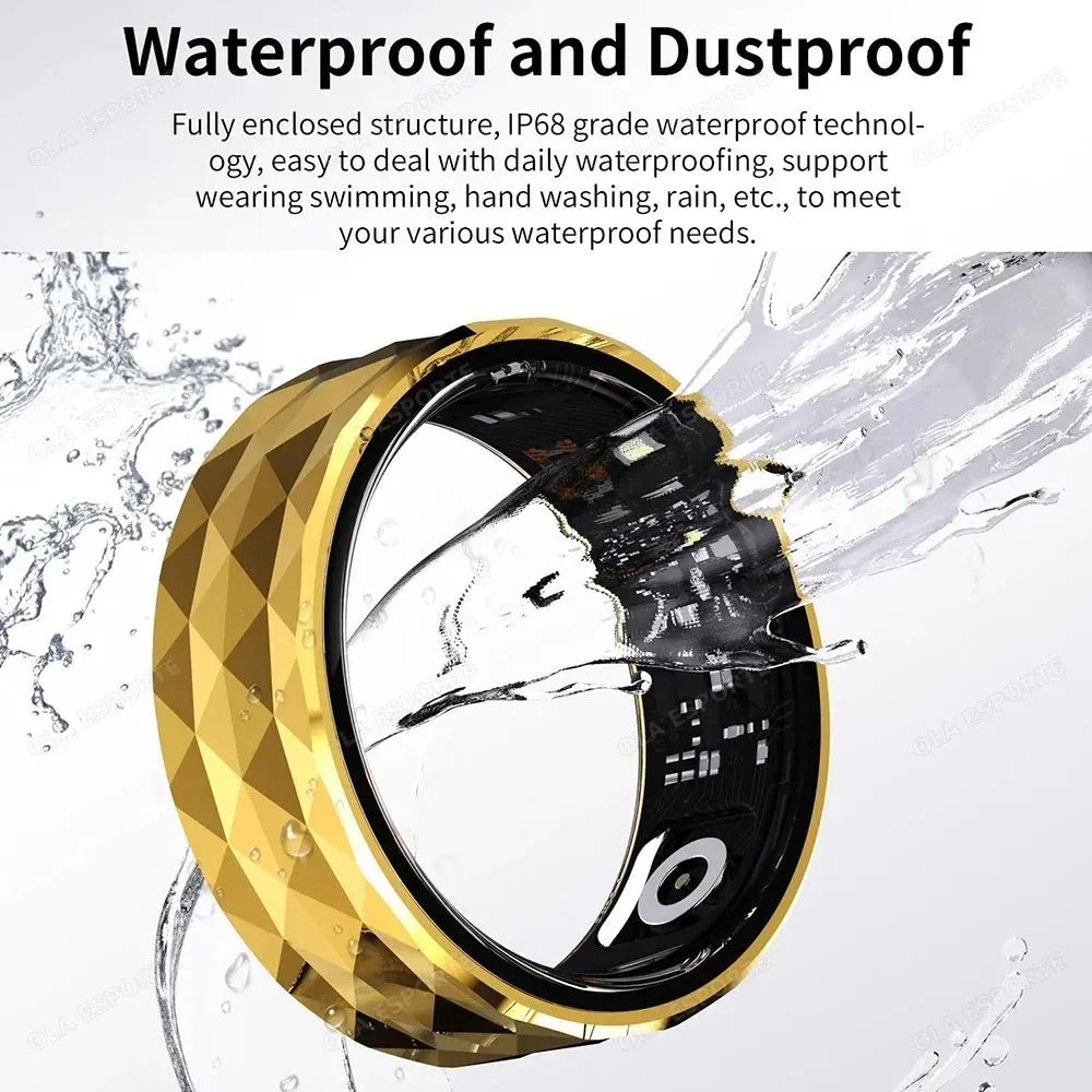 5ATM Waterproof Smart Fitness Ring - Track Health - Semoor Make Me Fit