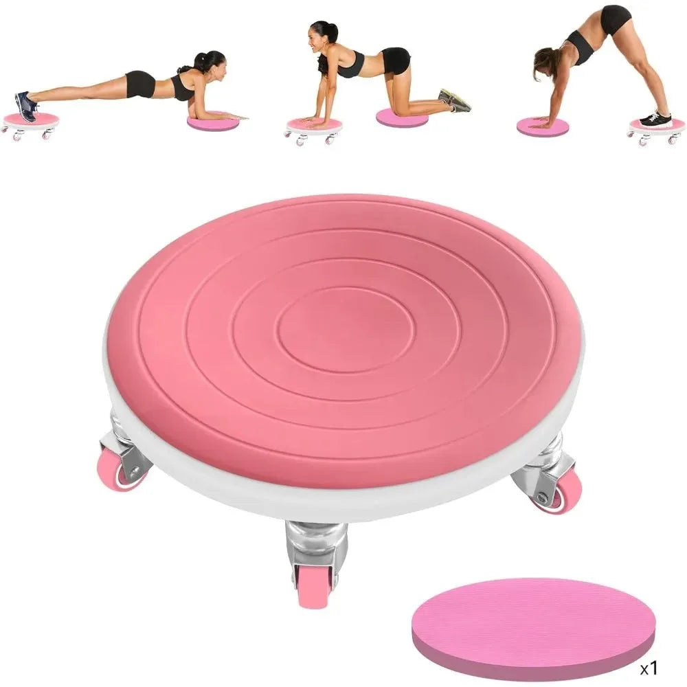 6 Caster Ab Roller, Ab Exercise Equipment with Knee Pads, Ab Roller Wheel for Core Exercise - Semoor Make Me Fit