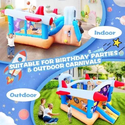 6 In 1 Outdoor Indoor Inflatable Bouncer For Kids Target Ball Basketball Slide With Blower WL - Semoor Make Me Fit
