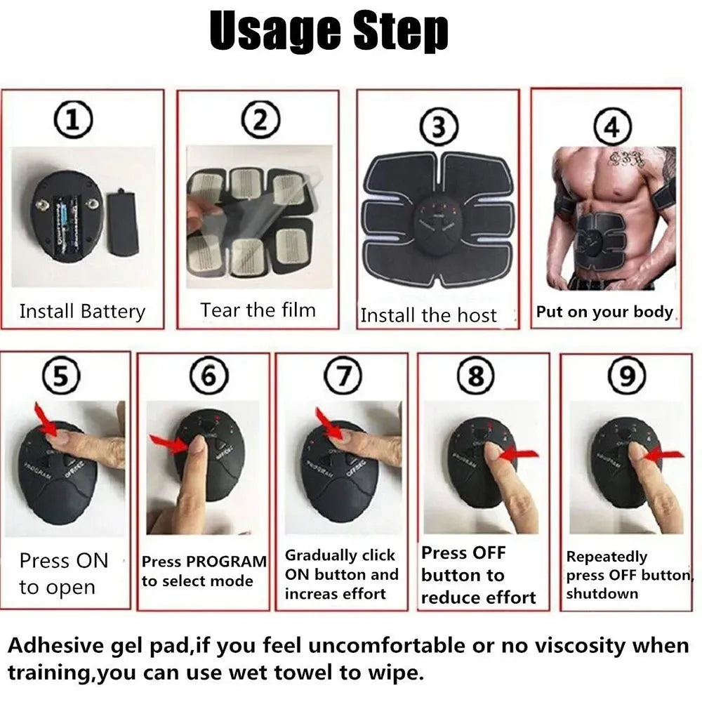 Abs Stimulator Toner for Home & Office Fitness - Semoor Make Me Fit