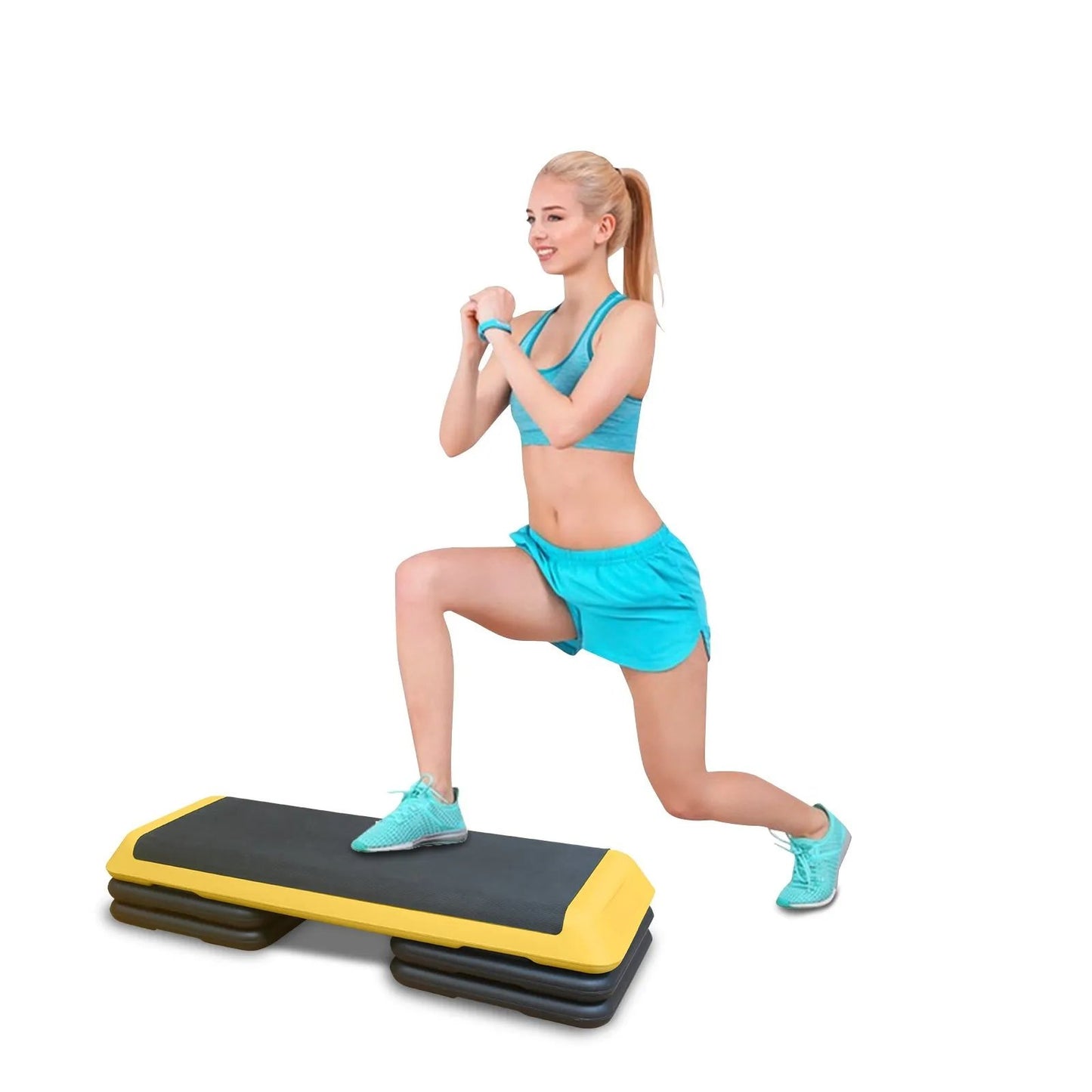 Adjustable Aerobic Stepper Fitness Stepper With 4 Lifts Fitness And Exercise Platform Trainer - Semoor Make Me Fit
