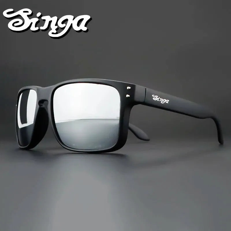 Cycling sunglasses Bike Eyewear Sports Dark Glasses Cycling Glasses Black Polarized Lens Eyepieces Outdoor Bicycle Goggles - Semoor Make Me Fit