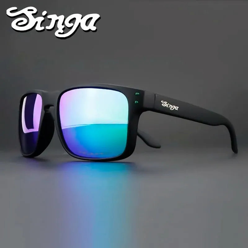 Cycling sunglasses Bike Eyewear Sports Dark Glasses Cycling Glasses Black Polarized Lens Eyepieces Outdoor Bicycle Goggles - Semoor Make Me Fit