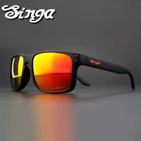 Cycling sunglasses Bike Eyewear Sports Dark Glasses Cycling Glasses Black Polarized Lens Eyepieces Outdoor Bicycle Goggles - Semoor Make Me Fit