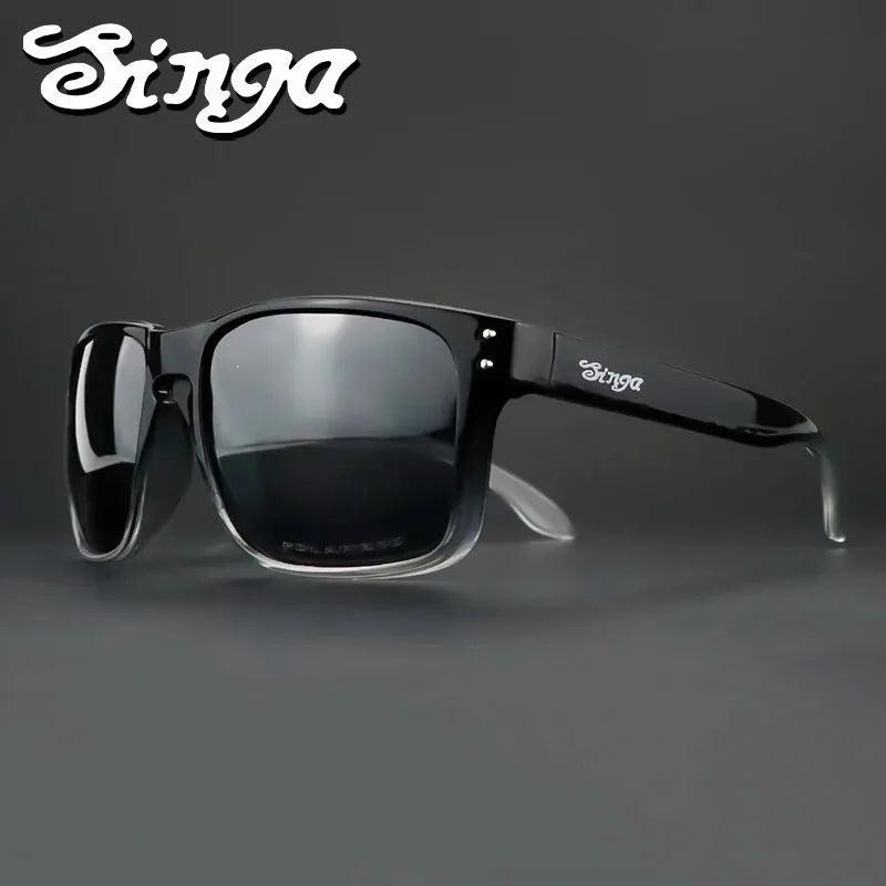 Cycling sunglasses Bike Eyewear Sports Dark Glasses Cycling Glasses Black Polarized Lens Eyepieces Outdoor Bicycle Goggles - Semoor Make Me Fit