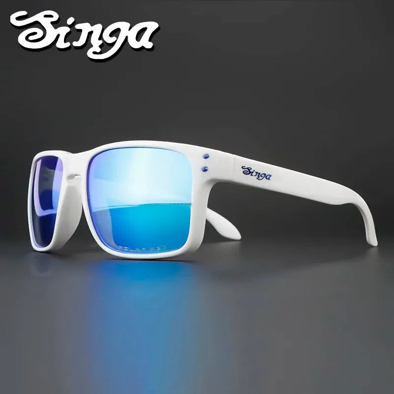 Cycling sunglasses Bike Eyewear Sports Dark Glasses Cycling Glasses Black Polarized Lens Eyepieces Outdoor Bicycle Goggles - Semoor Make Me Fit