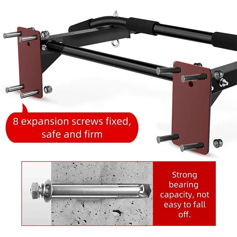 Heavy Duty Wall - Mounted Chin Up Bar - Semoor Make Me Fit