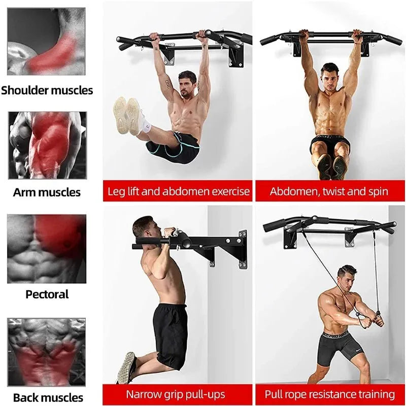 Heavy Duty Wall - Mounted Chin Up Bar - Semoor Make Me Fit