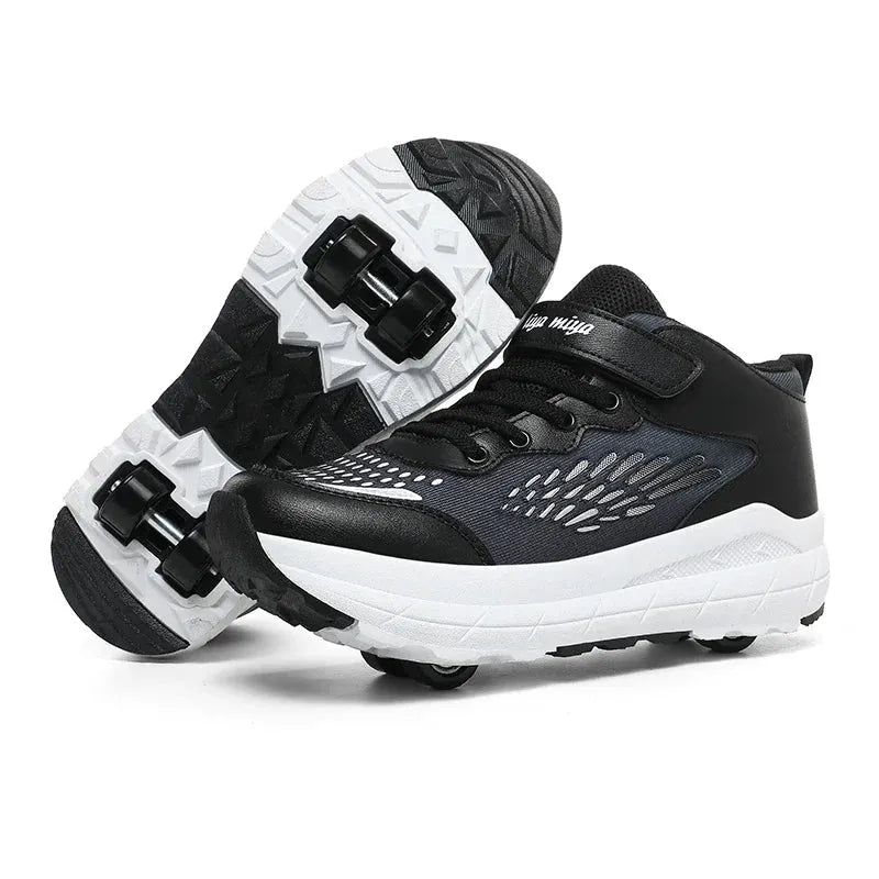 Kids 4 - Wheel Roller Skate Sneakers - Semoor Make Me Fit