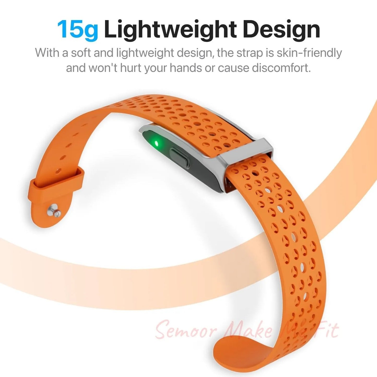 Leafora Smart Health Wristband, Wearable Activity & Fitness Tracker, 120+ Sports Modes, All - Day Continuous Monitoring, Heart Rate Tracking, Improve Sleep, Stress, Wellness, 2 Pack Bands, with Free APP - Semoor Make Me Fit