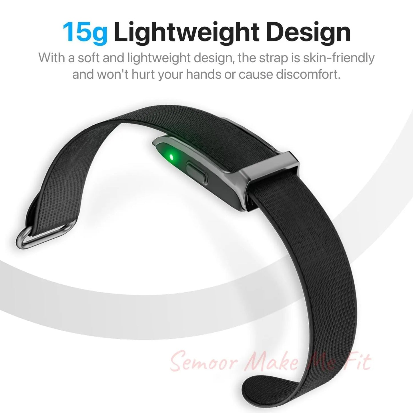 Leafora Smart Health Wristband, Wearable Activity & Fitness Tracker, 120+ Sports Modes, All - Day Continuous Monitoring, Heart Rate Tracking, Improve Sleep, Stress, Wellness, 2 Pack Bands, with Free APP - Semoor Make Me Fit