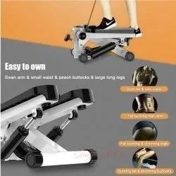 Mini Steppers For Exercise With Resistance Bands And LCD Monitor Without Battery - Semoor Make Me Fit