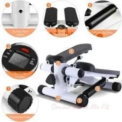 Mini Steppers For Exercise With Resistance Bands And LCD Monitor Without Battery - Semoor Make Me Fit