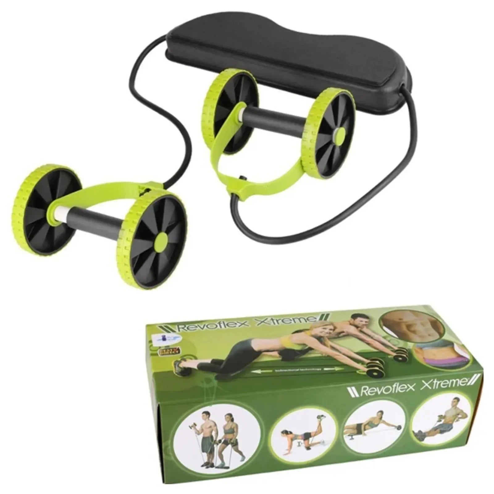 Multi - Functional Ab Wheel Trainer with Resistance Rope - Semoor Make Me Fit