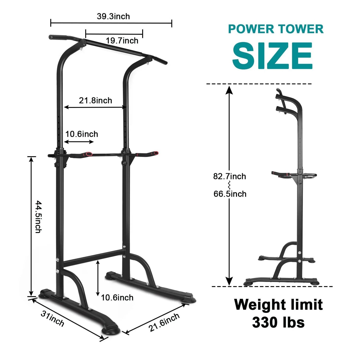 Power Tower Exercise Parallel Bar Pull - Up Bar - Semoor Make Me Fit
