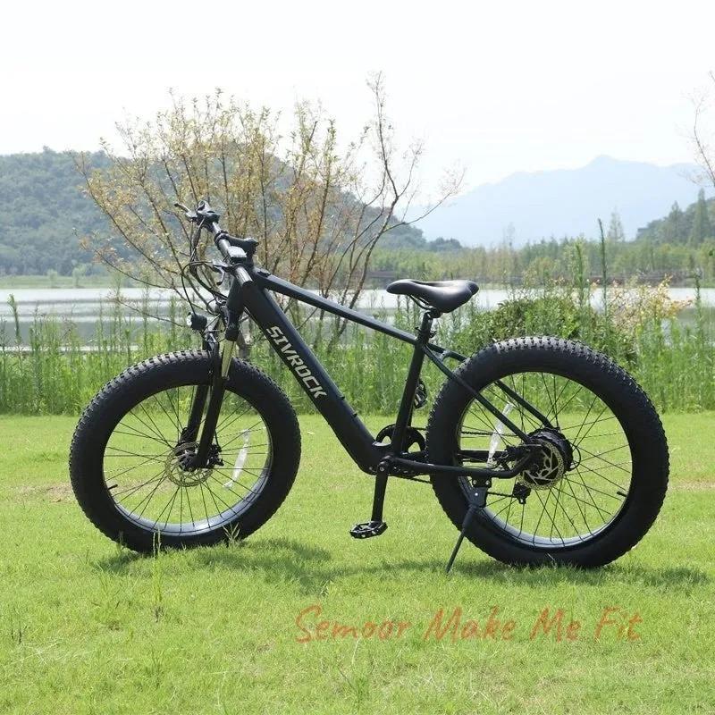 Professional Electric Bike For Adults, 26 X 4.0 Inches Fat Tire Electric Mountain Bicycle, 1000W Motor 48V 15Ah Ebike For Trail Riding, Excursion And Commute, UL And GCC Certified - Semoor Make Me Fit