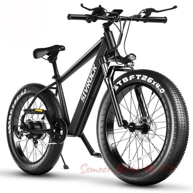 Professional Electric Bike For Adults, 26 X 4.0 Inches Fat Tire Electric Mountain Bicycle, 1000W Motor 48V 15Ah Ebike For Trail Riding, Excursion And Commute, UL And GCC Certified - Semoor Make Me Fit