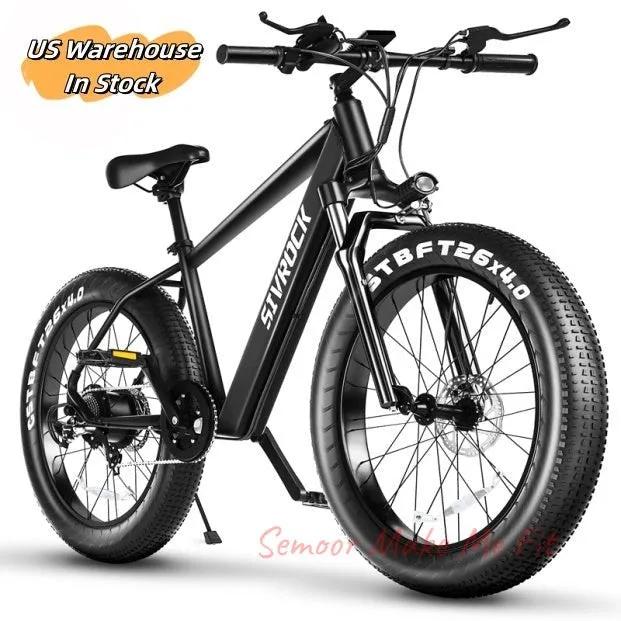 Professional Electric Bike For Adults, 26 X 4.0 Inches Fat Tire Electric Mountain Bicycle, 1000W Motor 48V 15Ah Ebike For Trail Riding, Excursion And Commute, UL And GCC Certified - Semoor Make Me Fit
