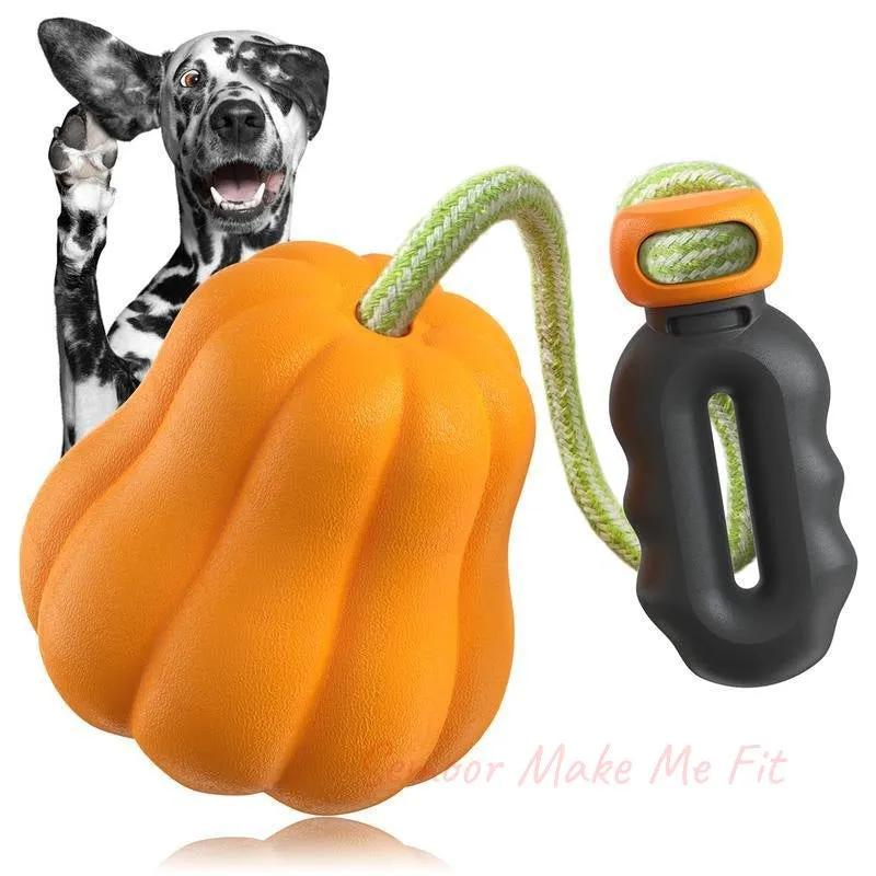 PROKEl Dog Rope Fetch Exercise ToyforMedium Large Aggressive Chewers BreedDogsChew Interactive Toys Training Tug Of WarBallsindoor And Outdoor Halloween Dogtoyorange Plain Indestructible Dogtoy Super - Semoor Make Me Fit