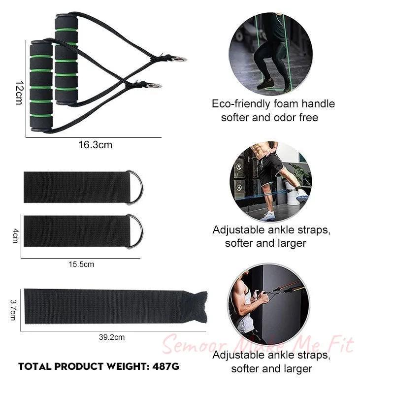 Pull Rope Elastic Rope Strength Training Set - Semoor Make Me Fit