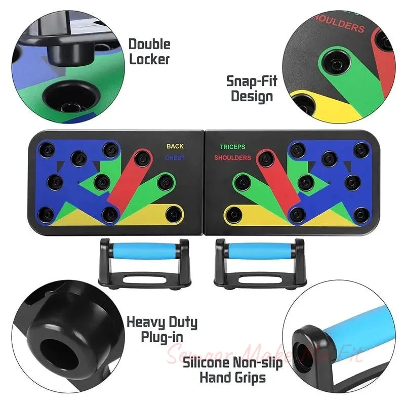 Push Up Rack Board: Home Fitness Equipment for ABS Training and Muscle Building - Semoor Make Me Fit