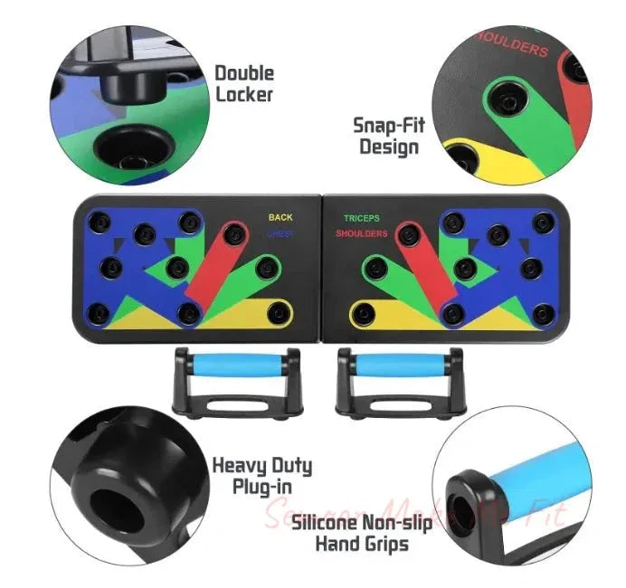 Push Up Rack Board: Home Fitness Equipment for ABS Training and Muscle Building - Semoor Make Me Fit