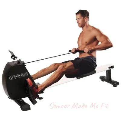 Rowing Machine 264 LBS Weight Capacity Foldable Rower For Home Use With Comfortable Seat Cushion - Semoor Make Me Fit