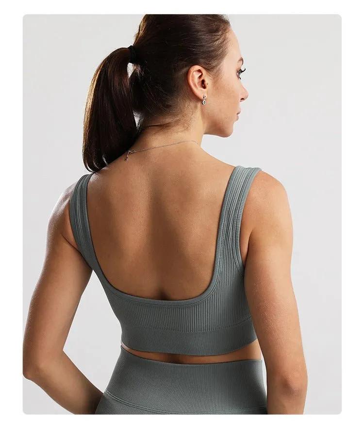 Seamless Knitted Exercise And Fitness Yoga Vest - Semoor Make Me Fit