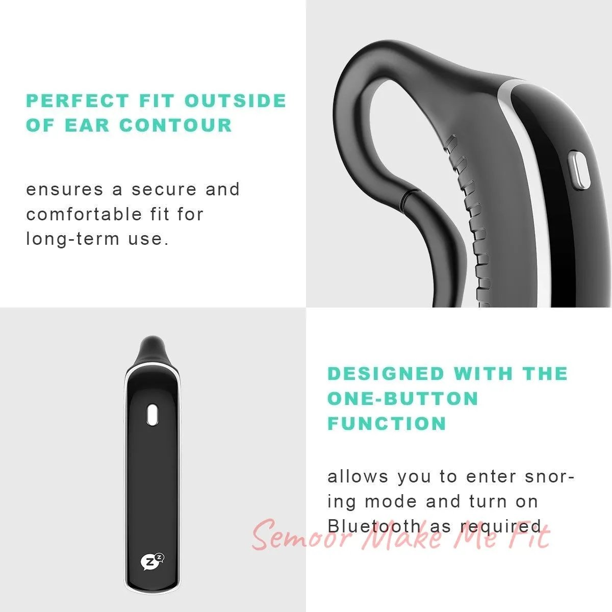 Smart Earset Anti Snoring Device - Semoor Make Me Fit