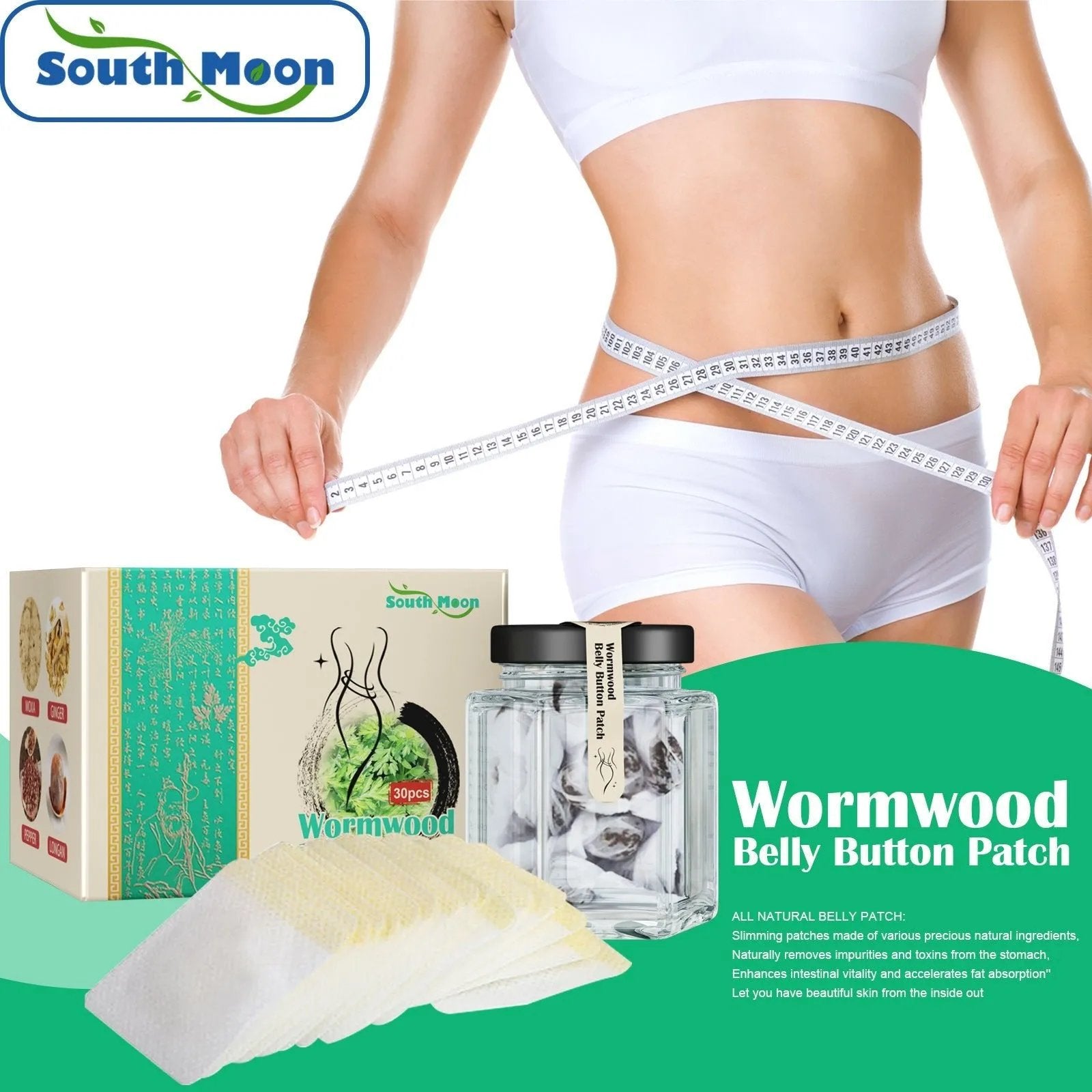 South Moon Detox Weight Loss Patch Weight Loss Herbal Abdominal Weight Loss Patch - Semoor Make Me Fit