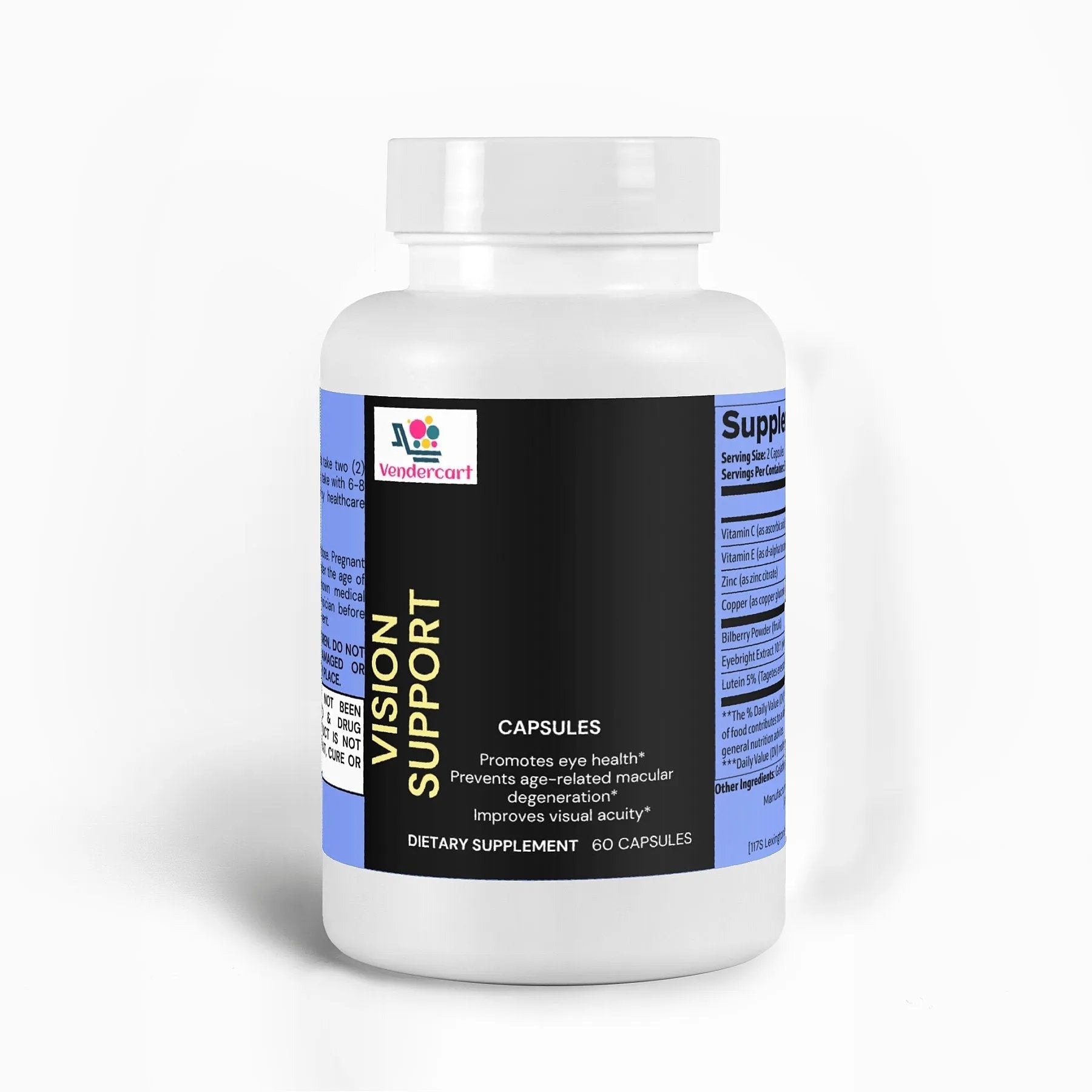 Vendercart Vision Support Supplement Eye Health, Visual Clarity, And Night Vision Boost - Semoor Make Me Fit