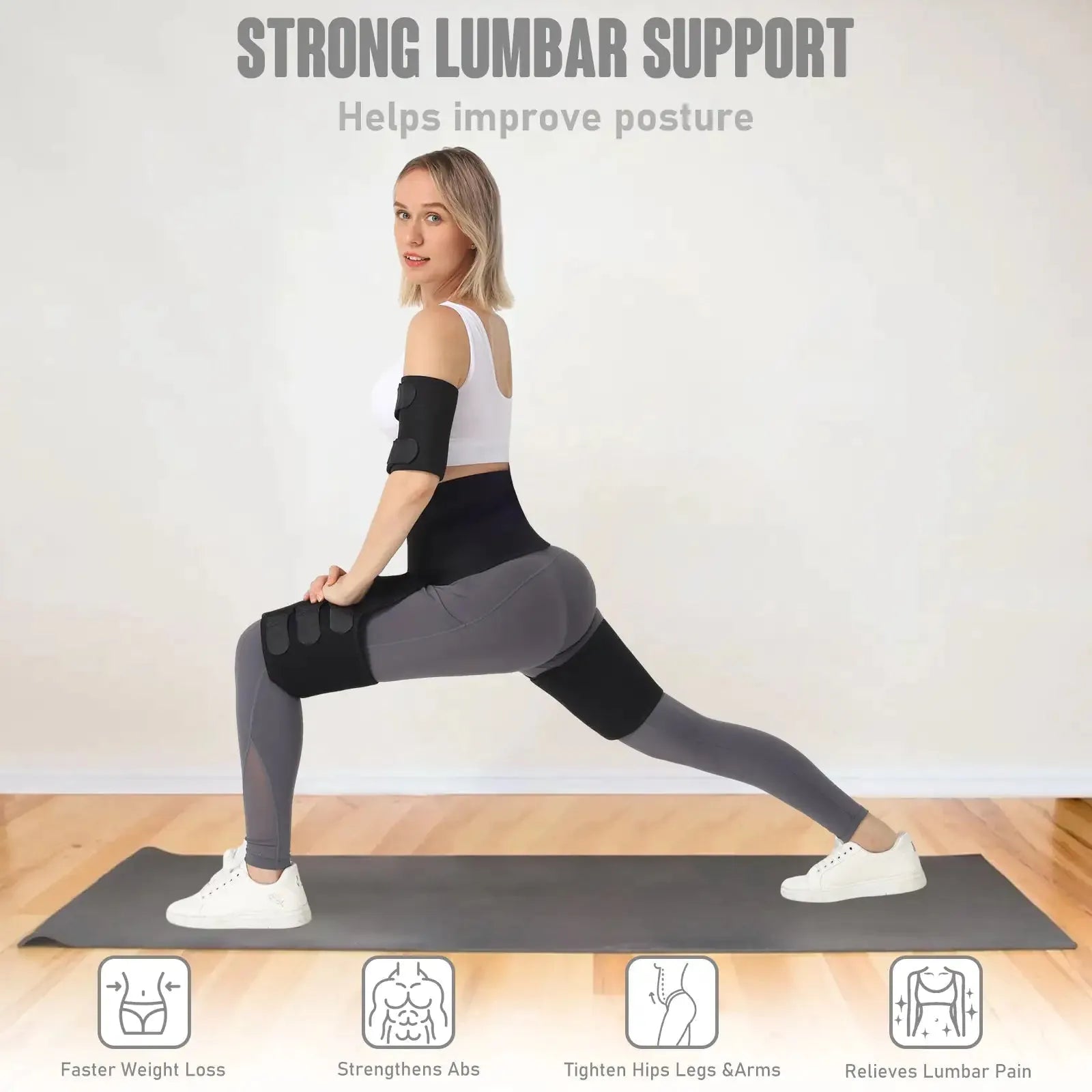 Waist Belt, Arm Belt, Thigh Belt, Fitness Belt, Fitness Belt, Shaping Waist Training, Sports And Fitness - Semoor Make Me Fit