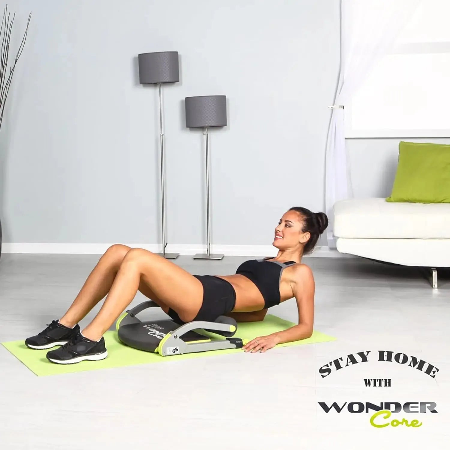 Wonder Core Smart Abdominal Trainer (Green) - Semoor Make Me Fit