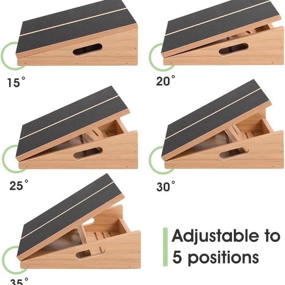 Wooden Adjustable Angle Stretch Board Exercise Fitness Equipment - Semoor Make Me Fit