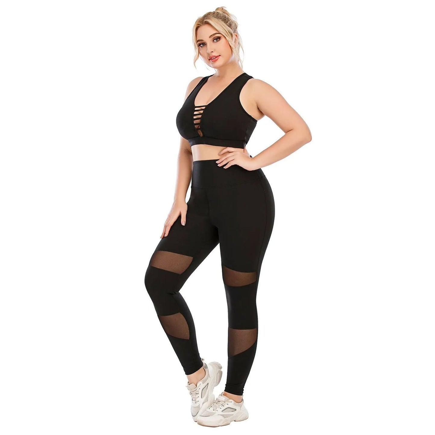 Workout Clothes Suit Plus Size Yoga Clothes Tight - Semoor Make Me Fit