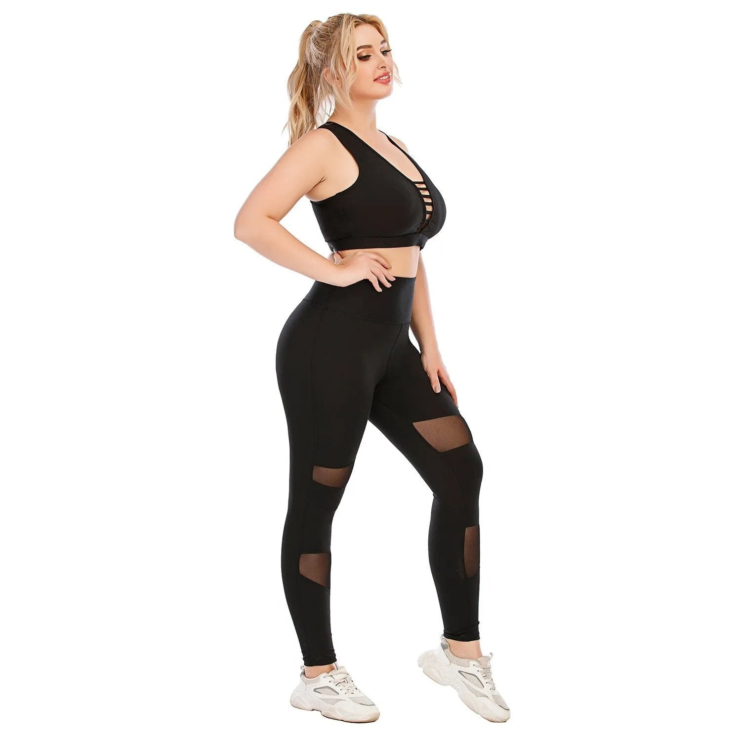 Workout Clothes Suit Plus Size Yoga Clothes Tight - Semoor Make Me Fit